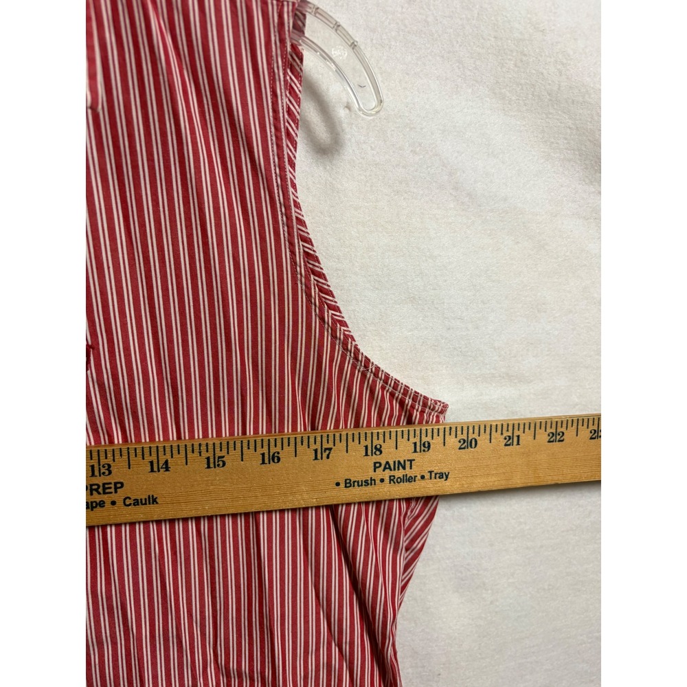 Ralph Lauren Polo Sport Womens Red White Striped Sleeveless Shirt 10 americana - Picture 5 of 7